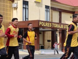 Polres Toraja Utara Gelar UKJ Semester II, Pastikan Kesiapan Jasmani Jelang Pemilukada 2024