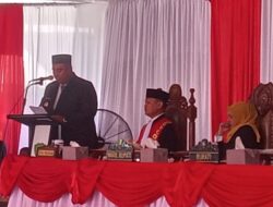 Chaidir Syam Berterima Kasih Kepada Ketua Dan Anggota  DPRD Periode 2019-2024 Saat Pelantikan Anggota DPRD Maros 2024-2029