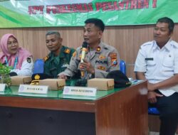 Kapolsek Pesantren Ambil Bagian Dalam Acara Lokakarya Mini Lintas Sektor Tribulanan III UPT Puskesmas Pesantren I Kota Kediri