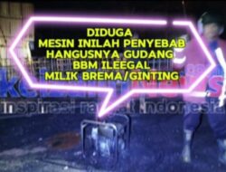 Diduga 1 unit Mesin Robin Pemicu Kebakaran Digudang BBM Ilegal Milik Brema Atau Ginting, Pemilik Gudang Kini Telah Melarikan Diri.