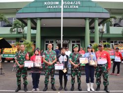 Kodim 0504/JS Gelar Lomba Ketangkasan Baris Berbaris Kreatif Tingkat SLTA Dan SLTP