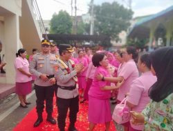 Pisah Sambut Kapolrestabes Medan Diwarnai Tangisan Ibu-Ibu Bhayangkari