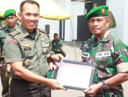 Korem 051/Wkt Selenggarakan Acara Laporan Korps Kenaikan Pangkat Dan Purna Tugas Prajurit